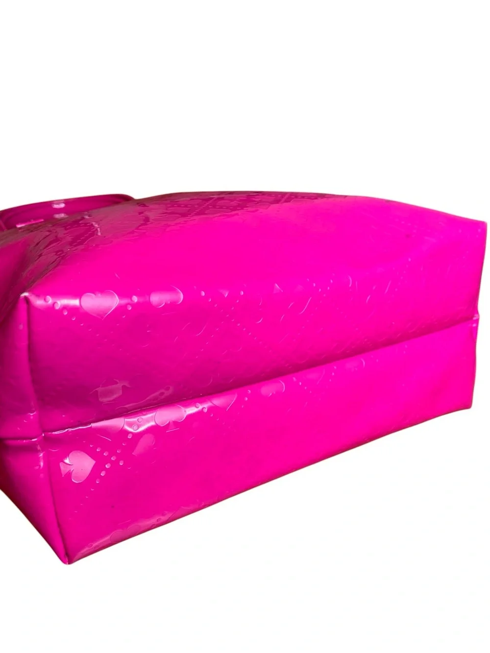Kate Spade Pink Embossed Patent Leather Tote Shoulder bag